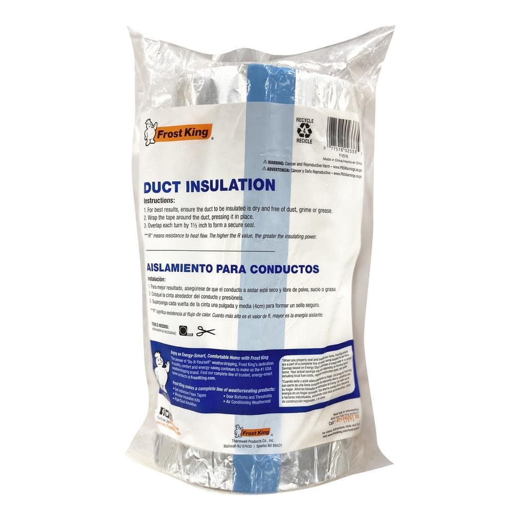 Frost King E/O 1 ft. X 1/8 in. x 15 ft. Self-Stick Foam/Foil Duct Insulation
