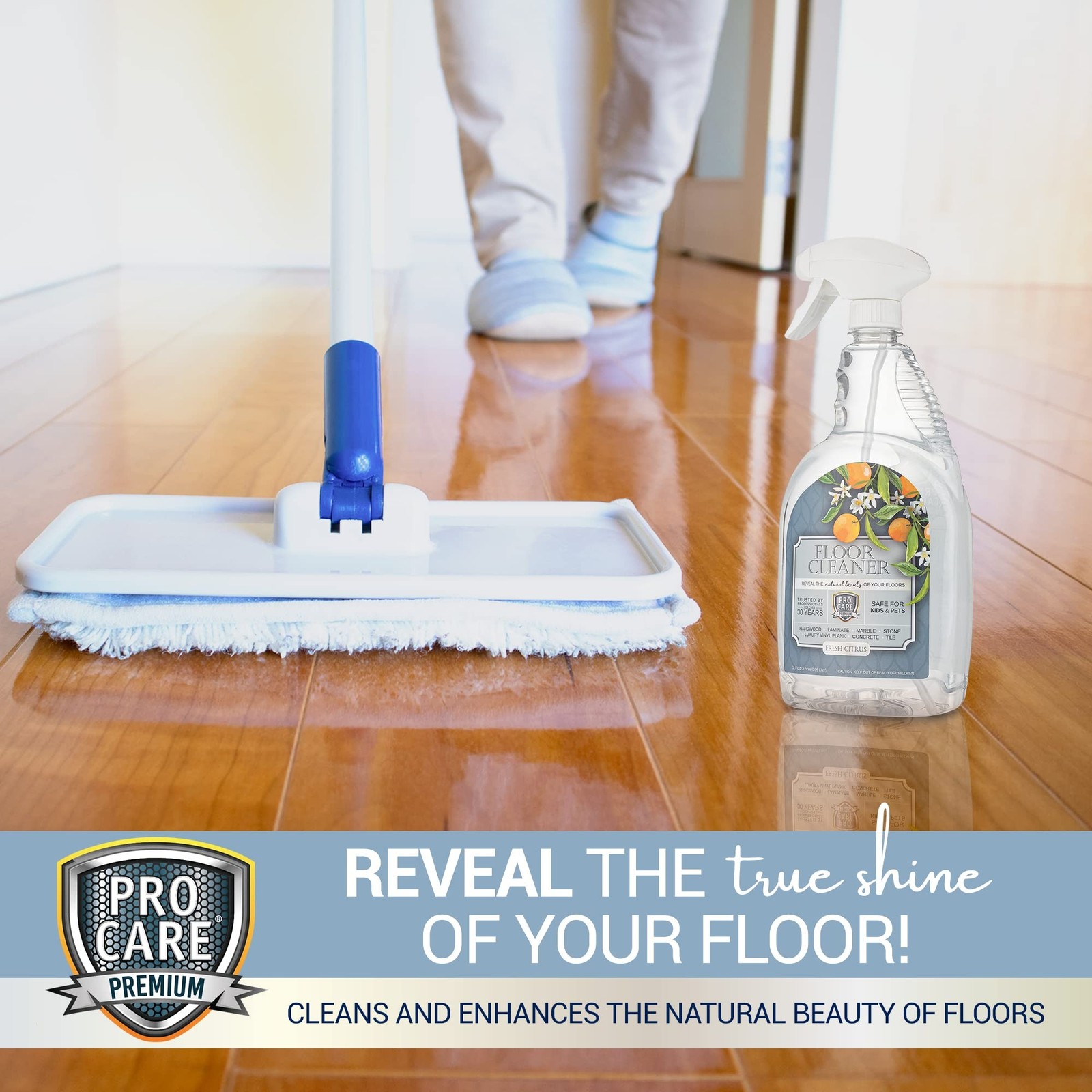 ProCare Citrus Floor Cleaner (Made in USA) | Tile, Stone, Laminate,… Fast Ship
