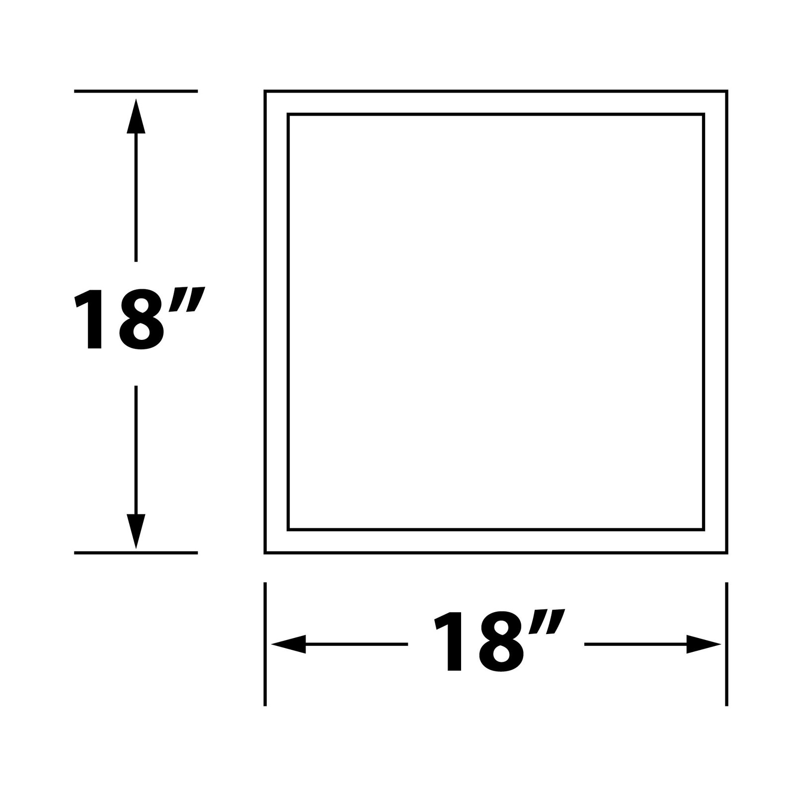 Outwater 18″ X 18″ White Pre-Mitered Wall Box Panel Frame Kit with Adhesive,