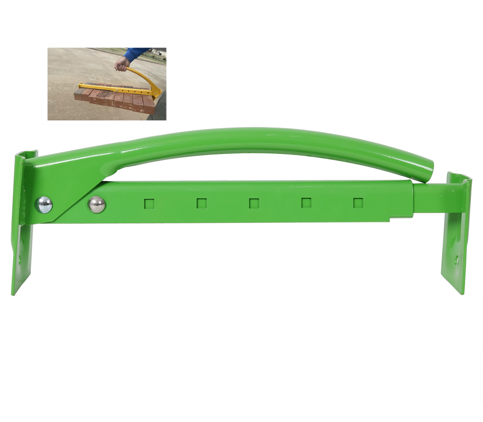 Adjustable Brick Tongs Heavy-Duty Steel Metal Handle Paver Claw for Lifting