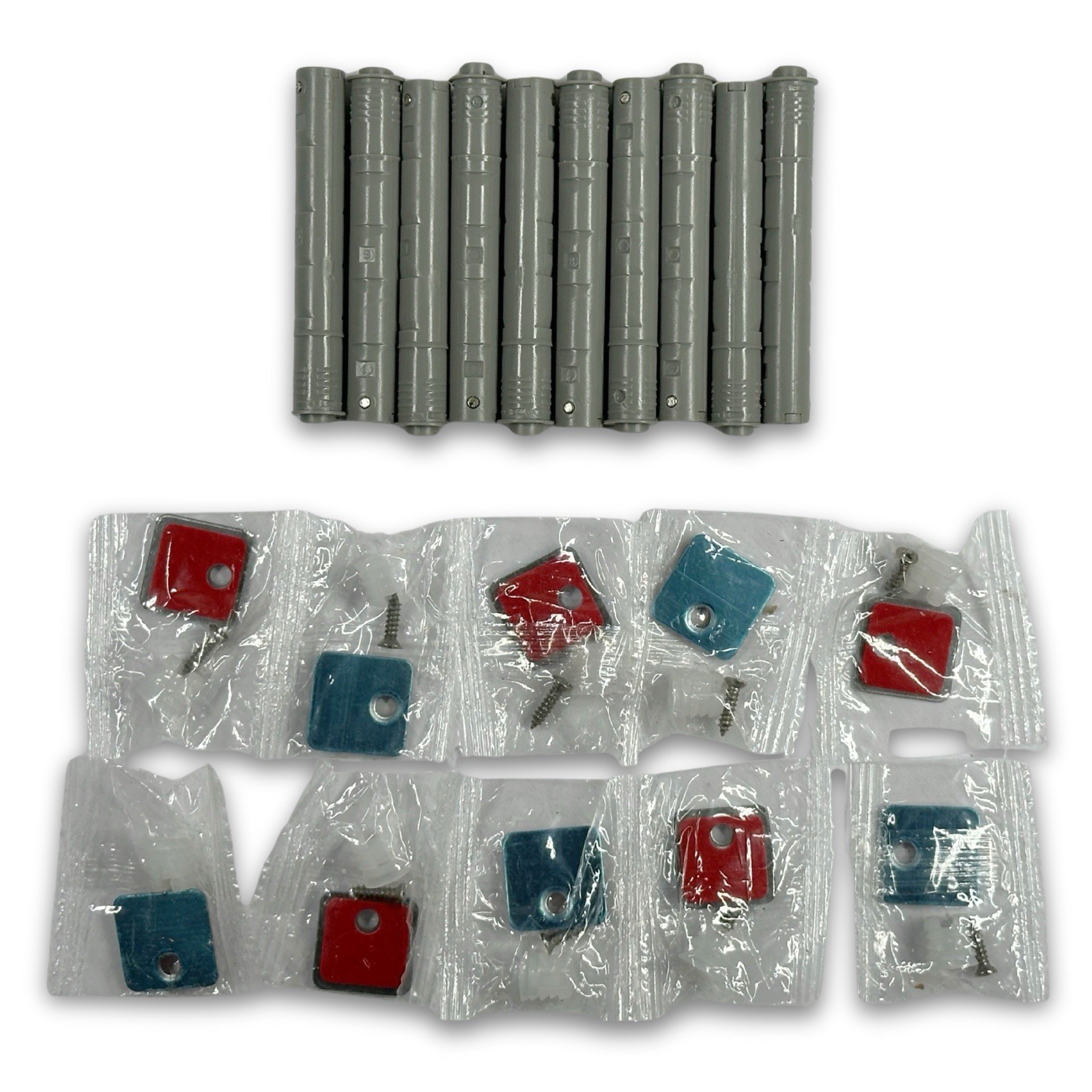 10 Pcs Magnetic Push Latches for Cabinet, 2.87×0.4 Inch Push to Open Latch White