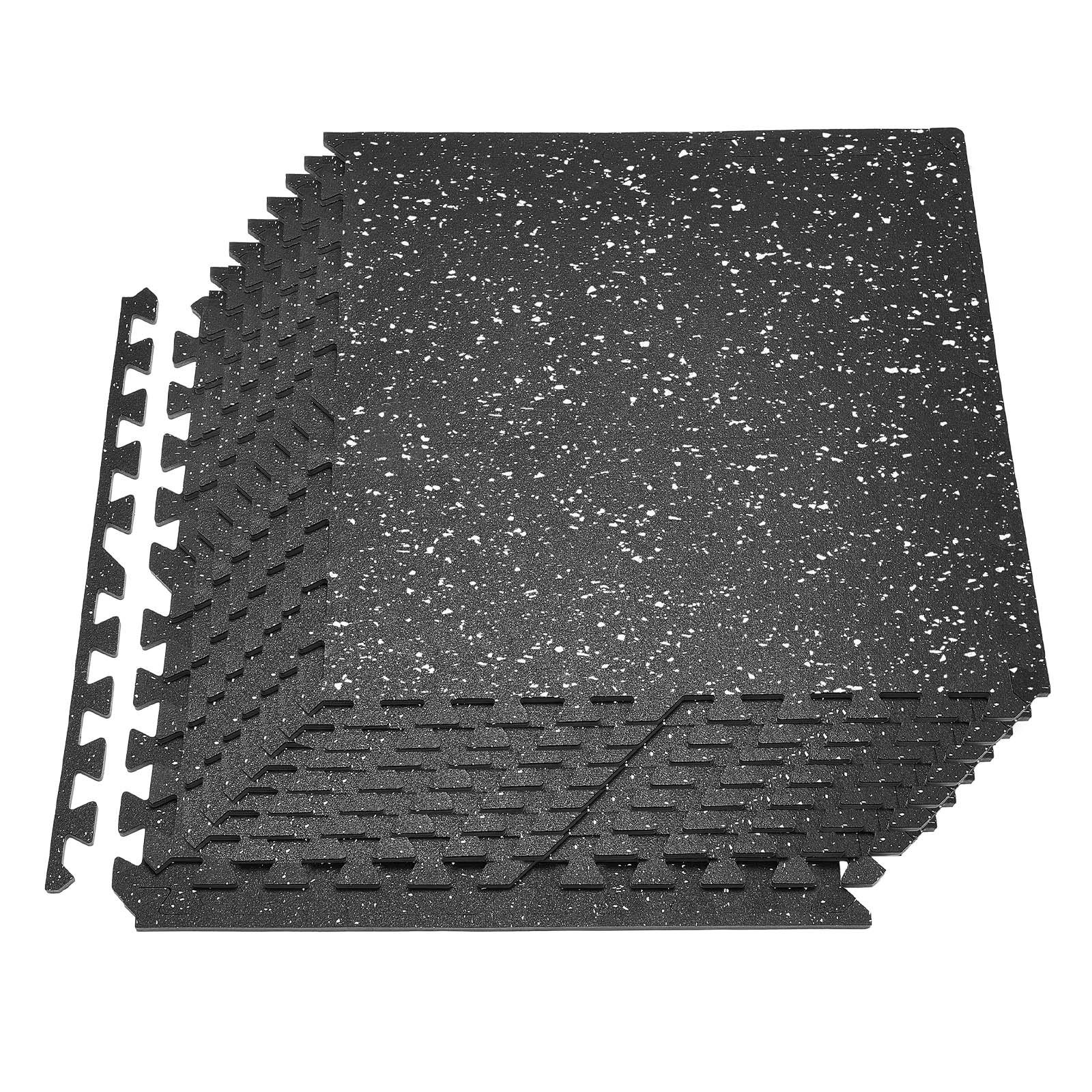 Puzzle Exercise Mat,12 PCS Fitness Equipment Mats,24 x 24 x 0.4 in,High-Density