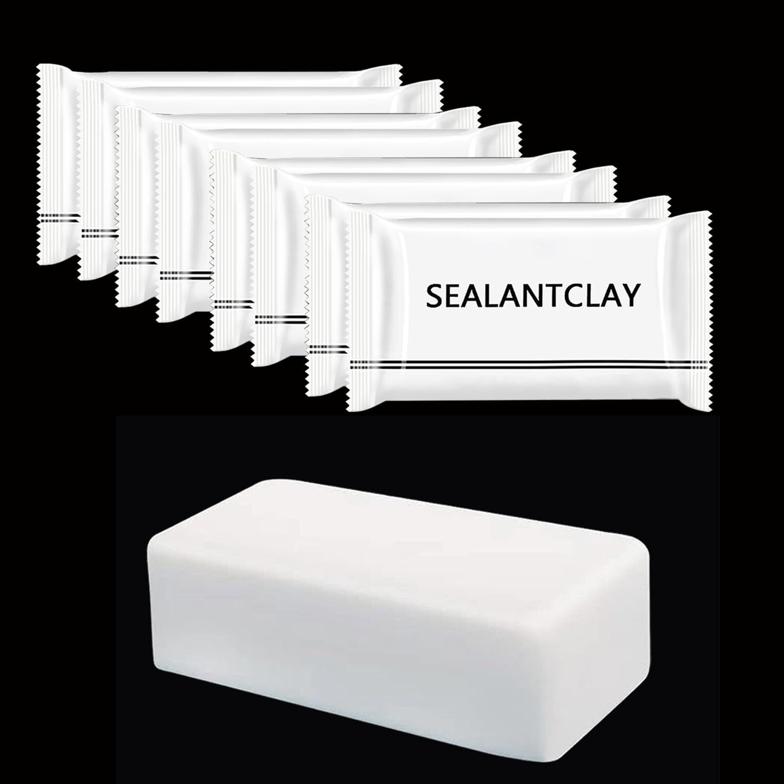 Pack of 8 White Seal Putty Waterproof Duct Seal Repair Sealing Clay, Quick Me…