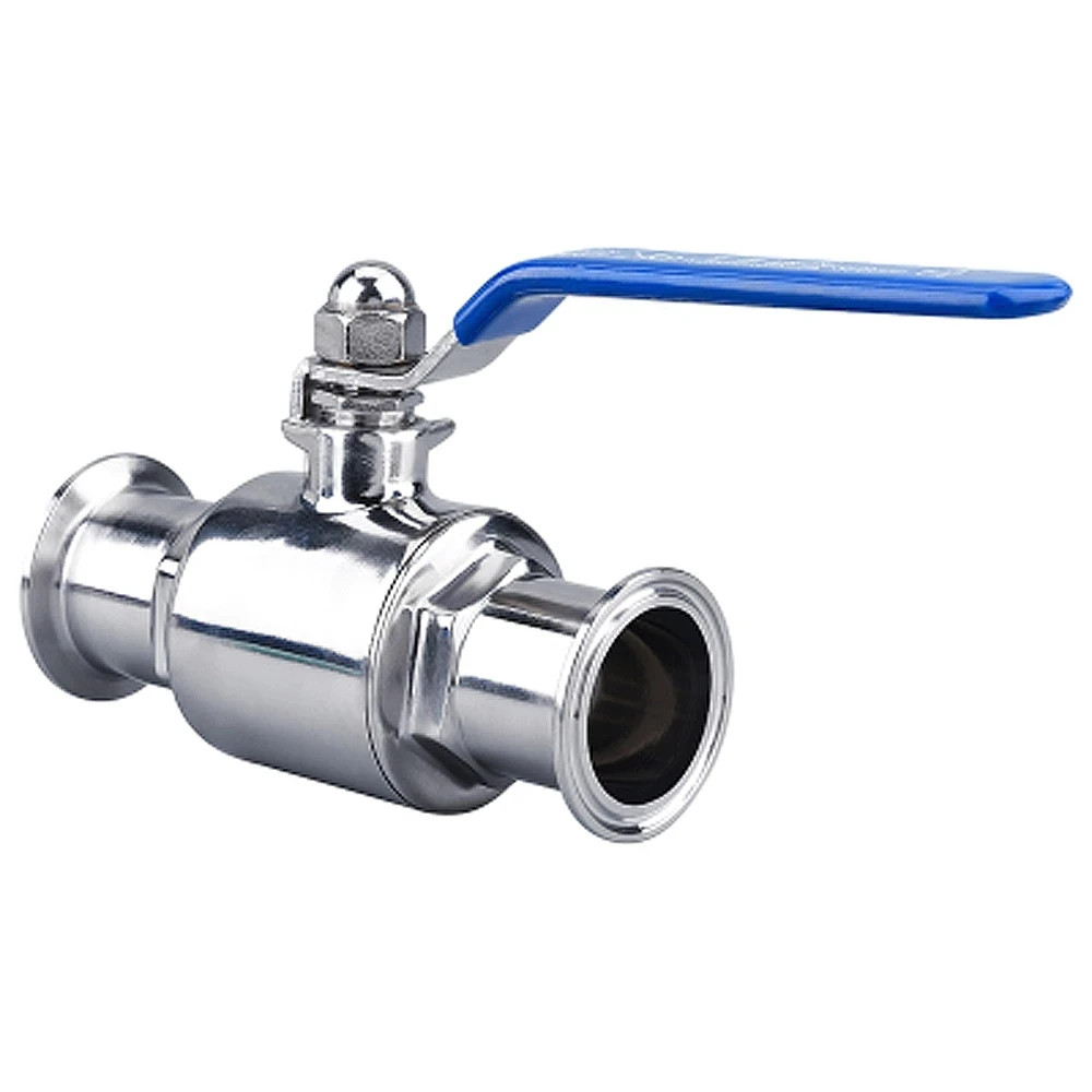 Tri Clamp Ball Valve 304 Stainless Steel Sanitary Food Grade 19–38mm Hygienic