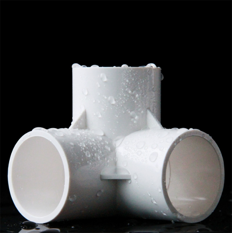 20/25/32/40/50mm PVC 3-Way Elbow Socket Coupling Pipe Fitting White/Blue/Grey