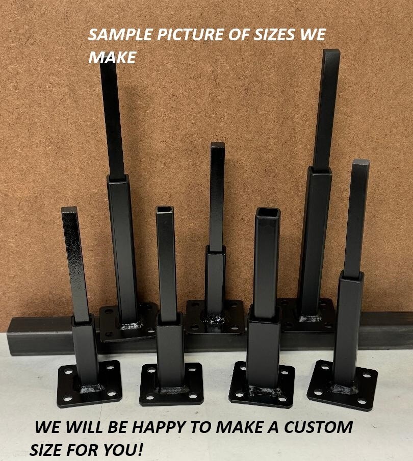 2 Railing REPAIR Base for 1″ Loose POSTS 6 1/2″ Slip OVER existing RAILS 1″ P.P.