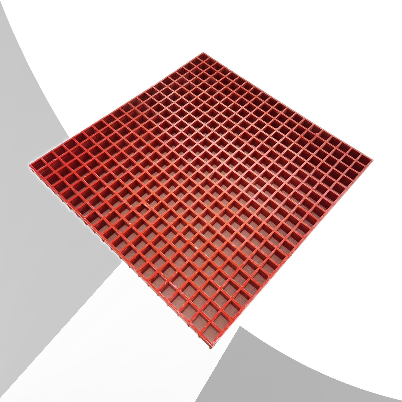 FRP Fiberglass Grating (81*81*3.8cm Thickness, 0.5T Capacity, 3.3*3.3cm Cell)