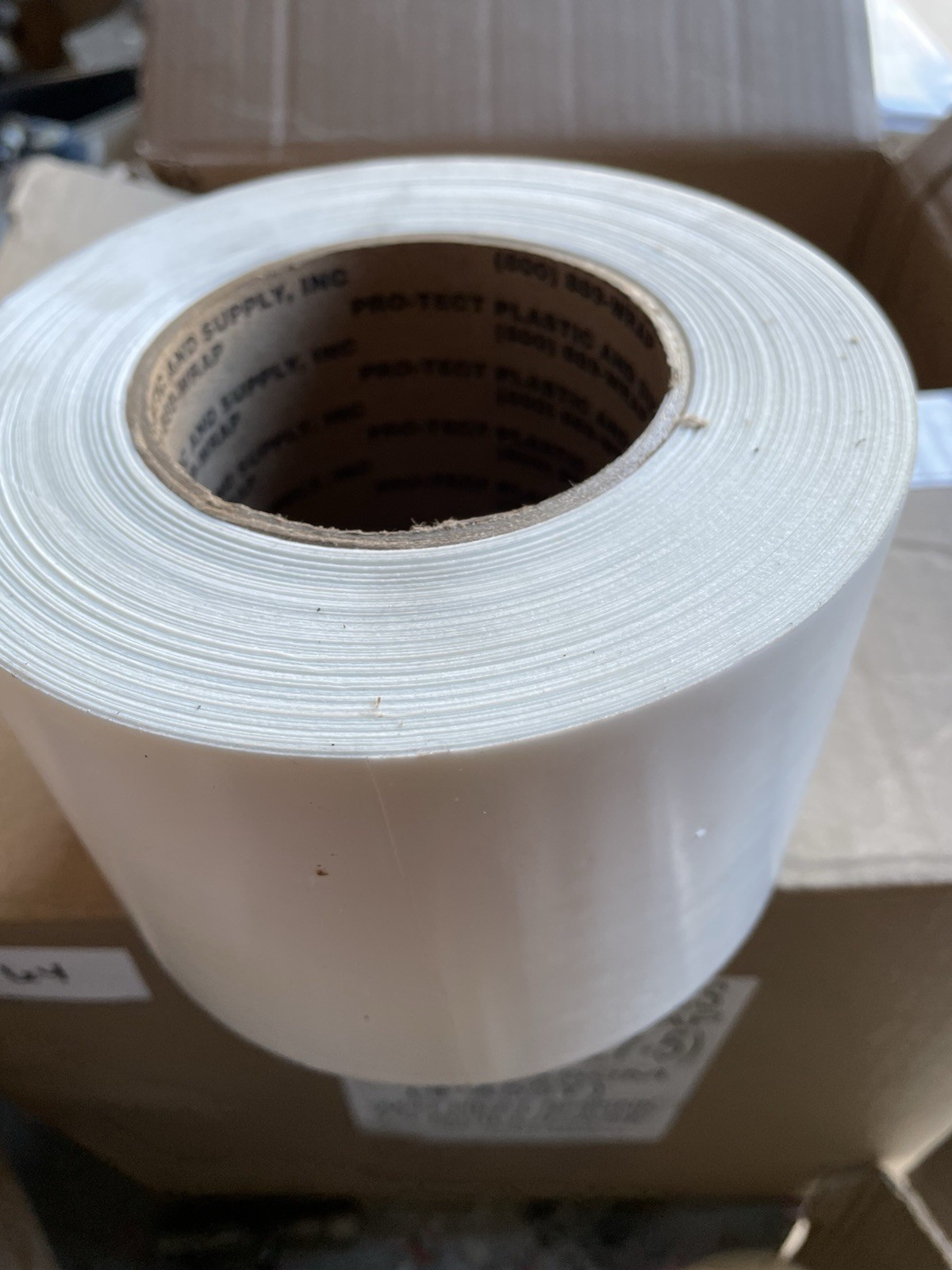 ONE CASE 12 ROLLS Shrink Tape 4″x55Y ) 96mm x 50m, White,