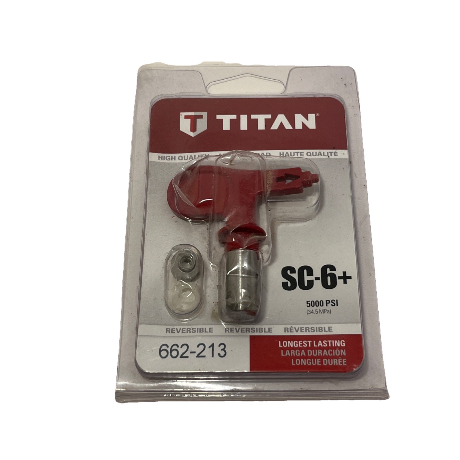 662-213 Titan Sc6 + Reversible Spray Tip – Red 213 by Titan Tool
