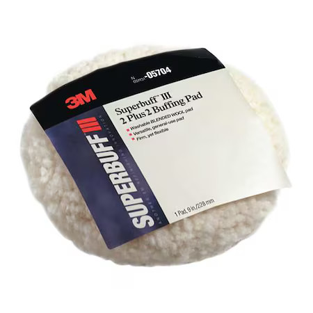 3M 05704 Pad, Buffing, 9 In., Blended Wool