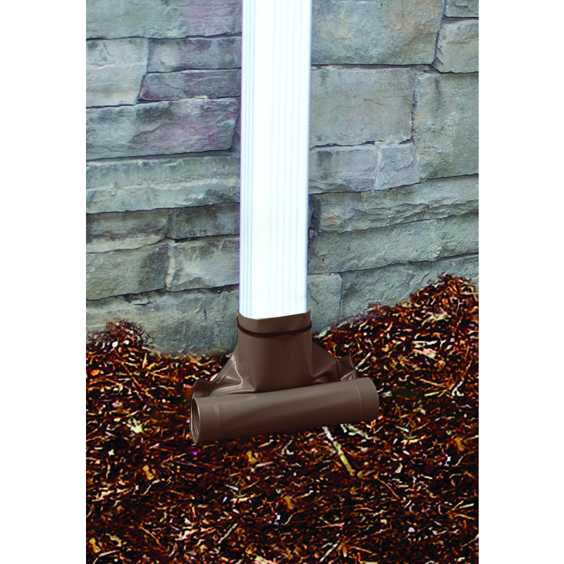 Frost King Drain Away Brown Plastic Downspout Extension 48 L x 2.8 H x 8.5 W in.