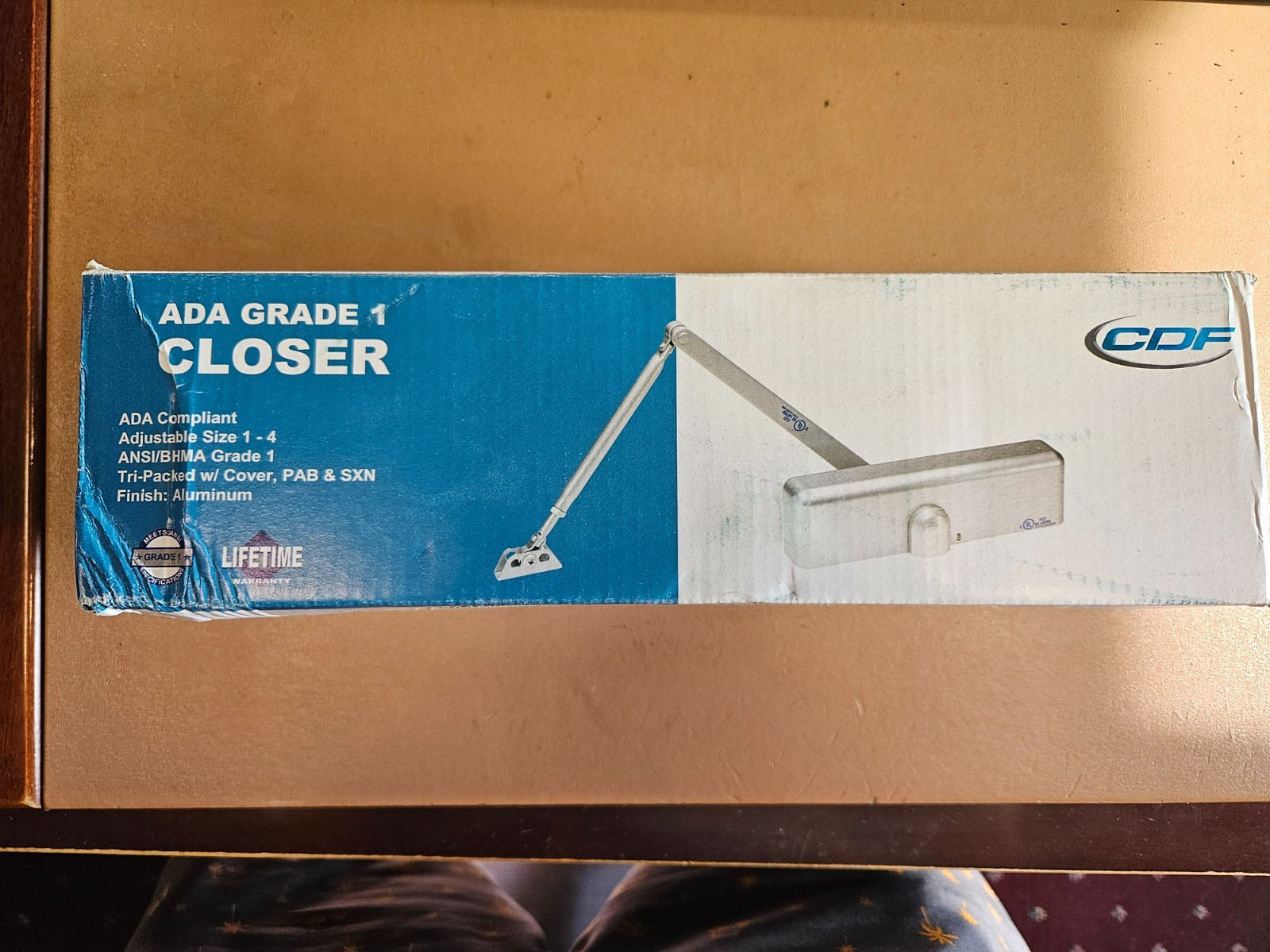 Global Door Controls Streamline Commercial ADA Grade 1-Door Closer Aluminum