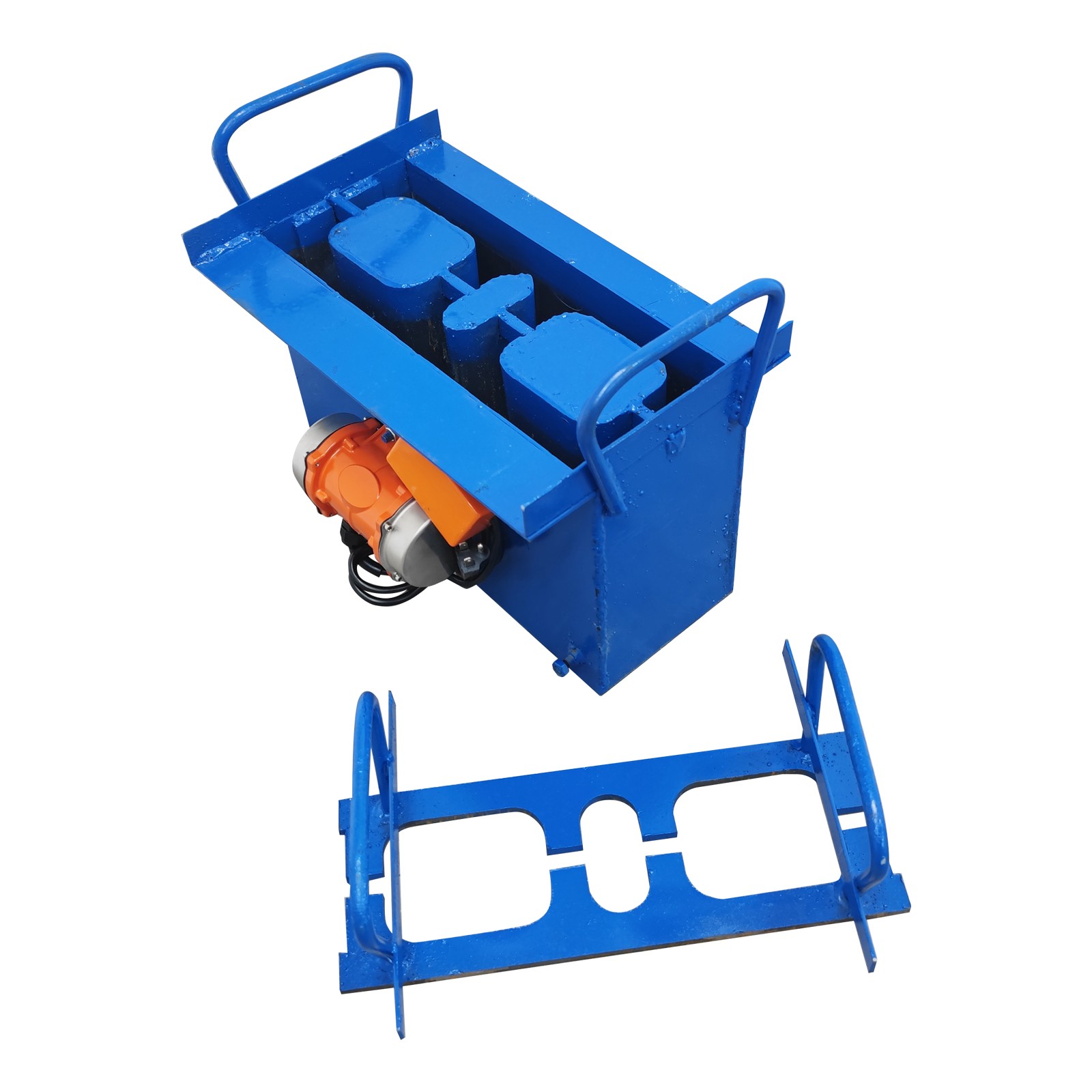 Manual Hollow Soil Block Cement Brick Molding Machine Paving Brick Mold 110V