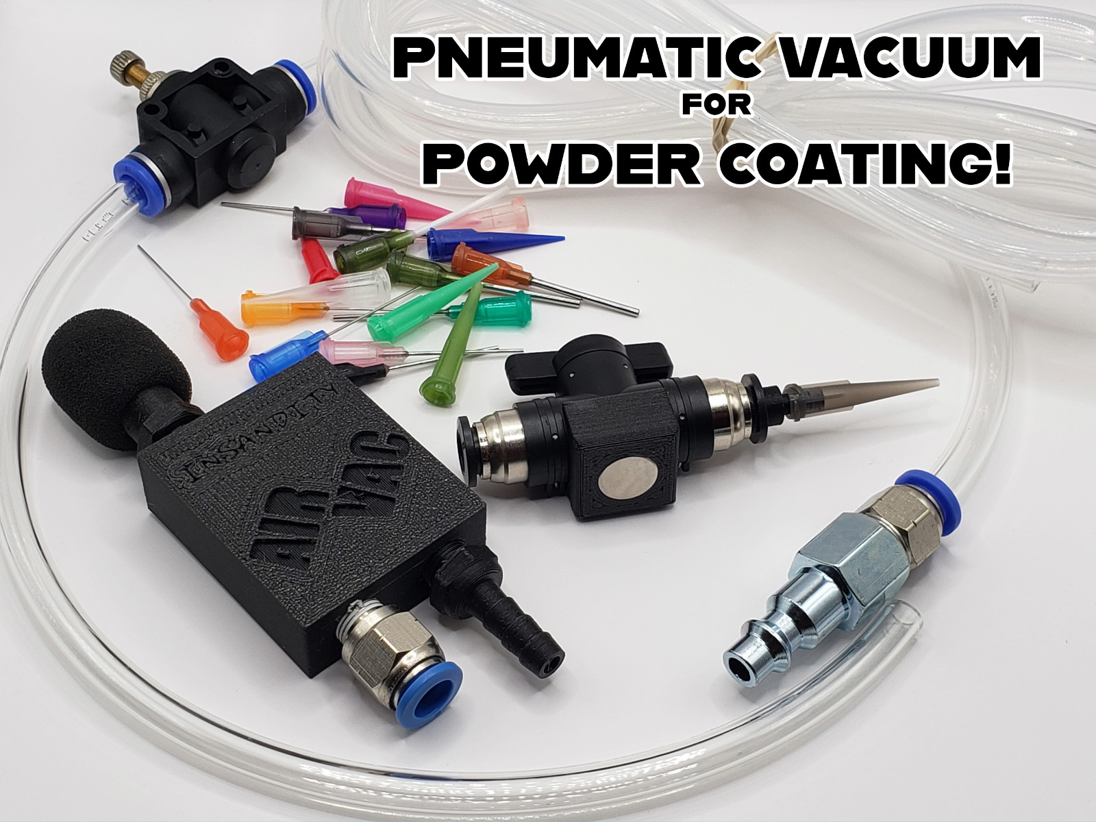 Pneumatic Micro Vacuum for Powder Coating – Easily Remove Powder! Economy Versio