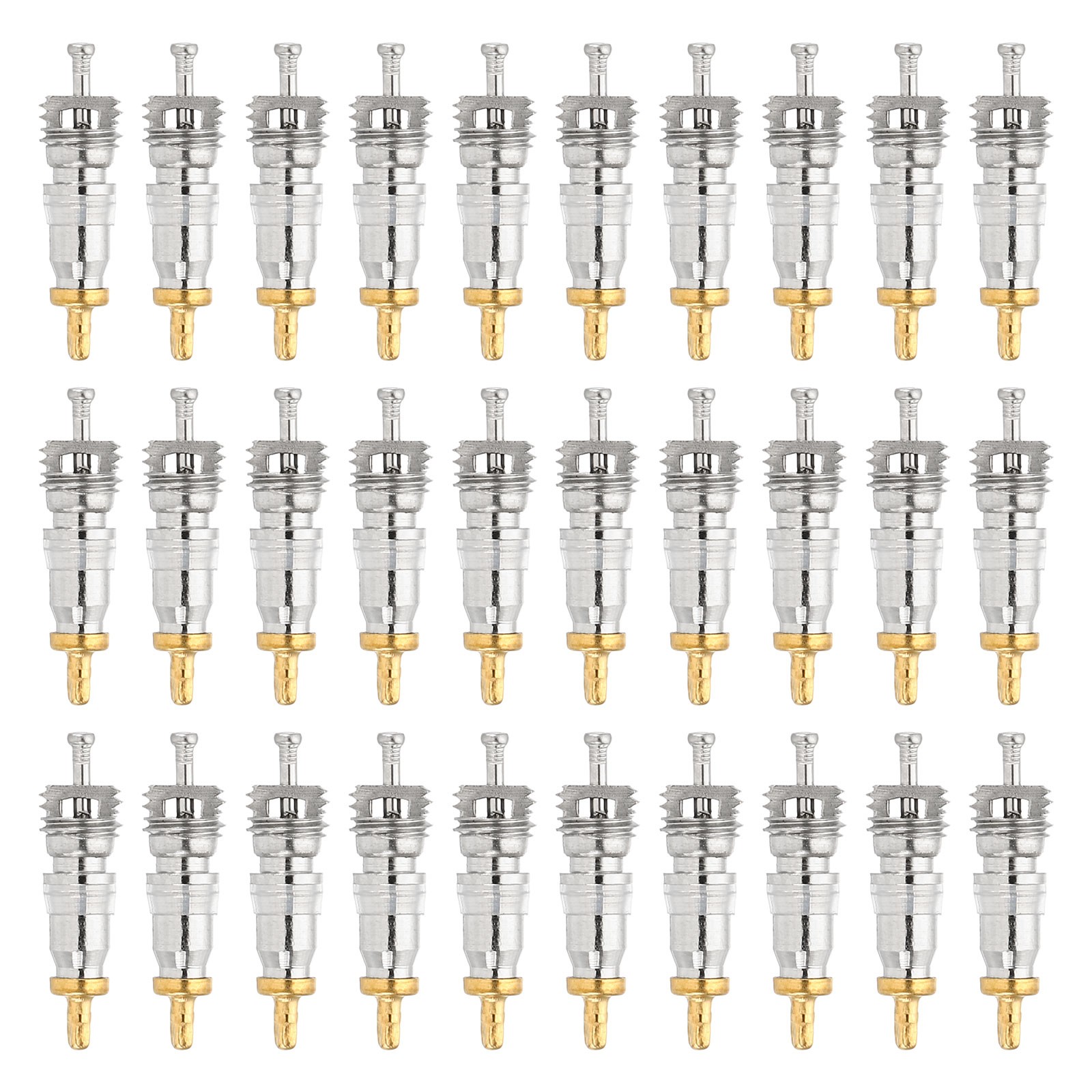 30Pcs Air Conditioning Valve Core Seal Refrigeration Service Valve Stem Cores