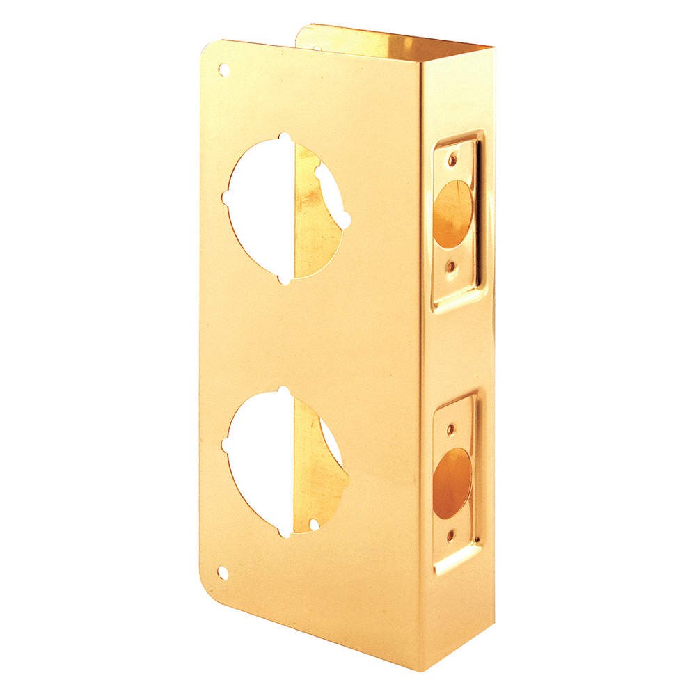 DEFENDER SECURITY U 9546 Door Guard Reinforce Combo,Brass 436A83