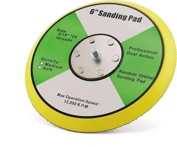 Car Polisher Backing Pad 5″ 6″ Hook & Loop DA Orbital Sanding Disc Plate