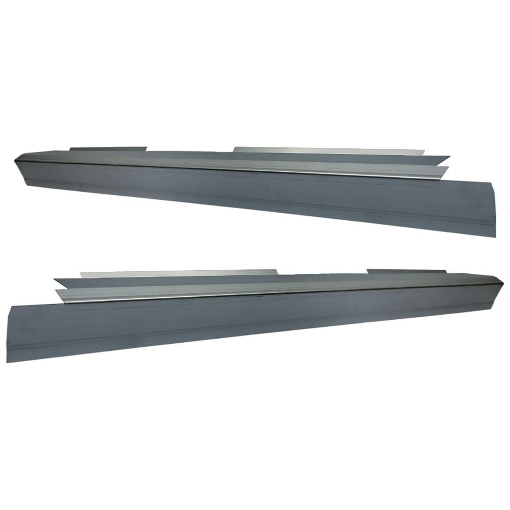 Fits Rocker Panels-1 Pair-Left & Right Sides (Silver, Steel)