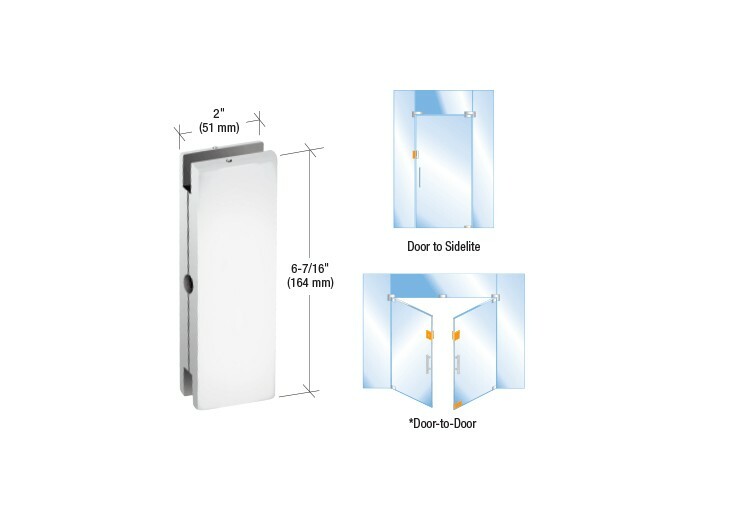 CRL Satin Anodized AMR Series Sidelite or Glass Door Mounted Keeper AMR206A