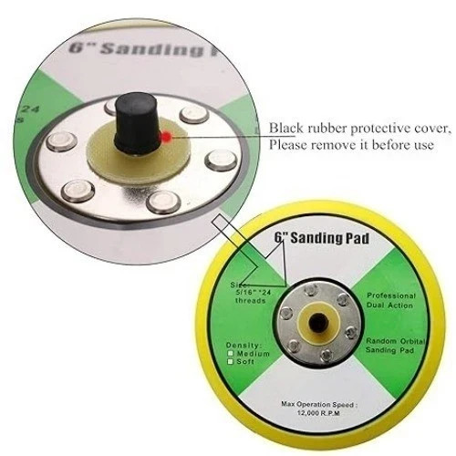 Car Polisher Backing Pad 5″ 6″ Hook & Loop DA Orbital Sanding Disc Plate