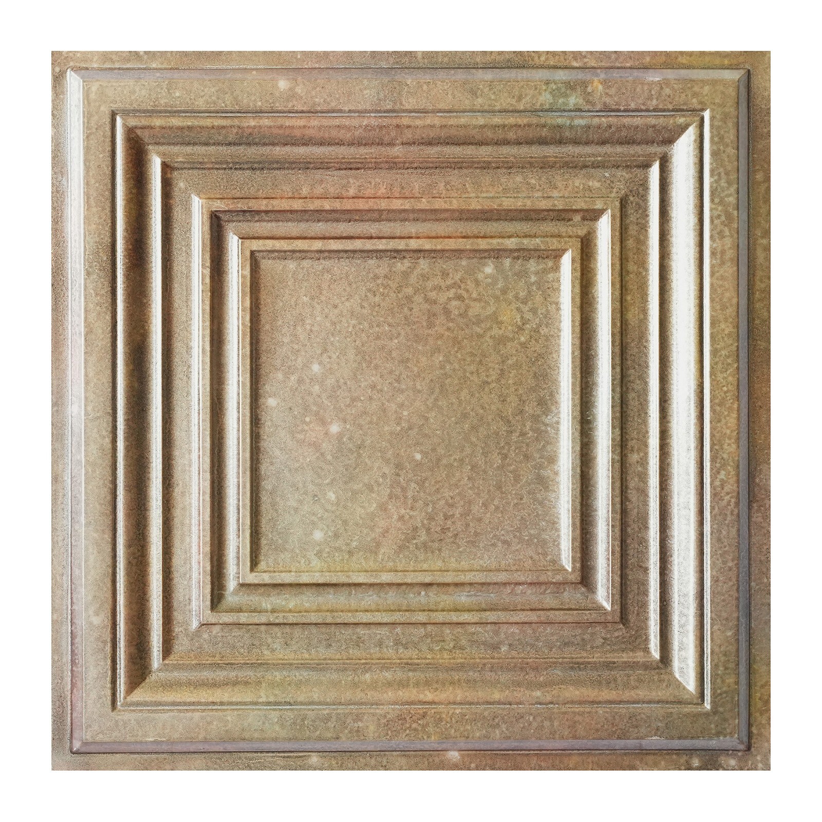 Vintage ceiling tile, Decorative 3D panels, for Cafe PL05 Spackled copper 10pcs