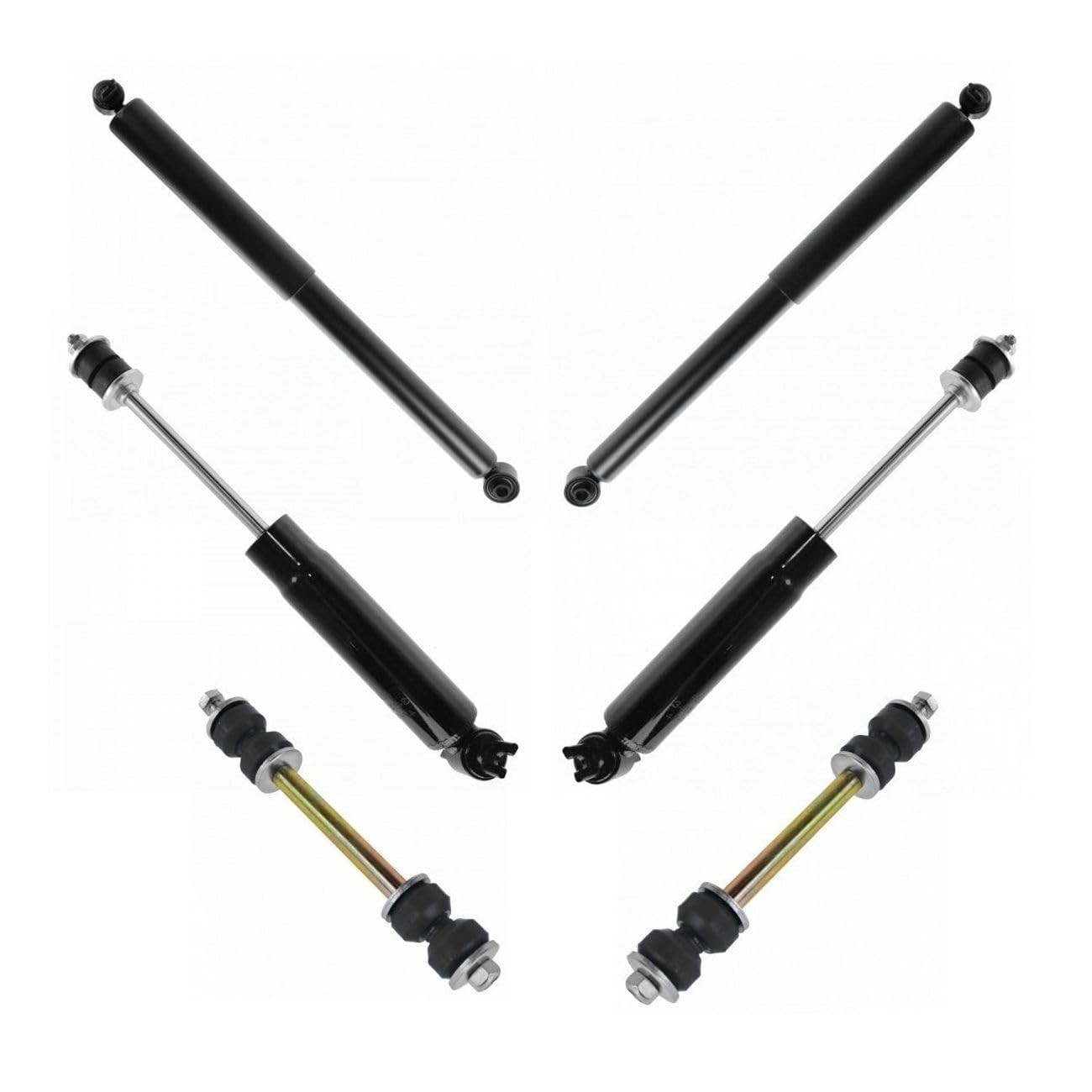 6pc Shock & Sway Bar End Kit F/R L/R Chevy 2500/3500 GMC Savana 1996-2002 344273