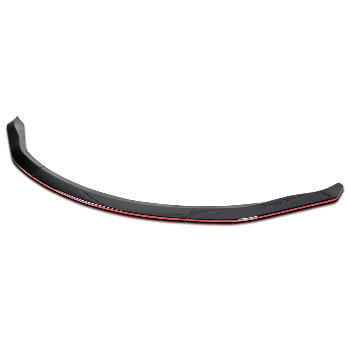 Glossy Black Red Trim Front Bumper Lip Spoiler 3PC For 2003-2005 Nissan Z33 350Z