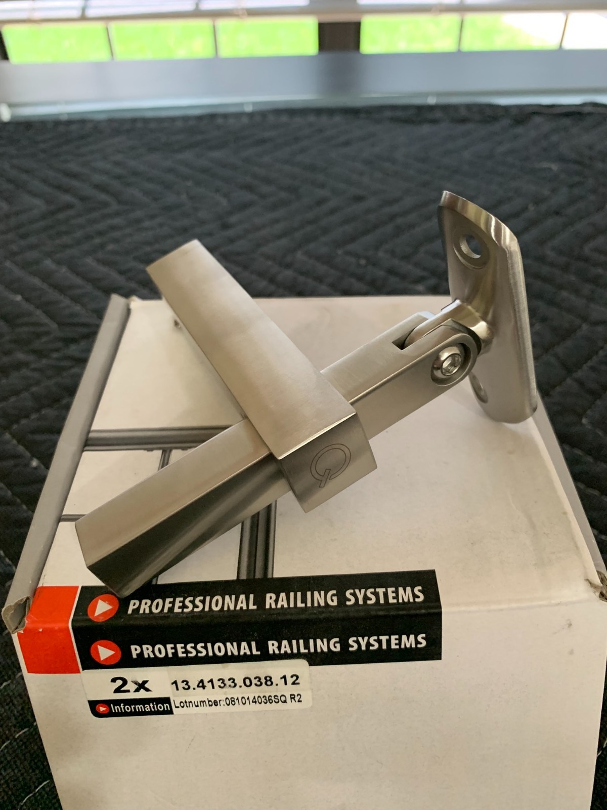 Q-Railling 13.4133.038.12, Stainless Steel 304, Square Line Bracket