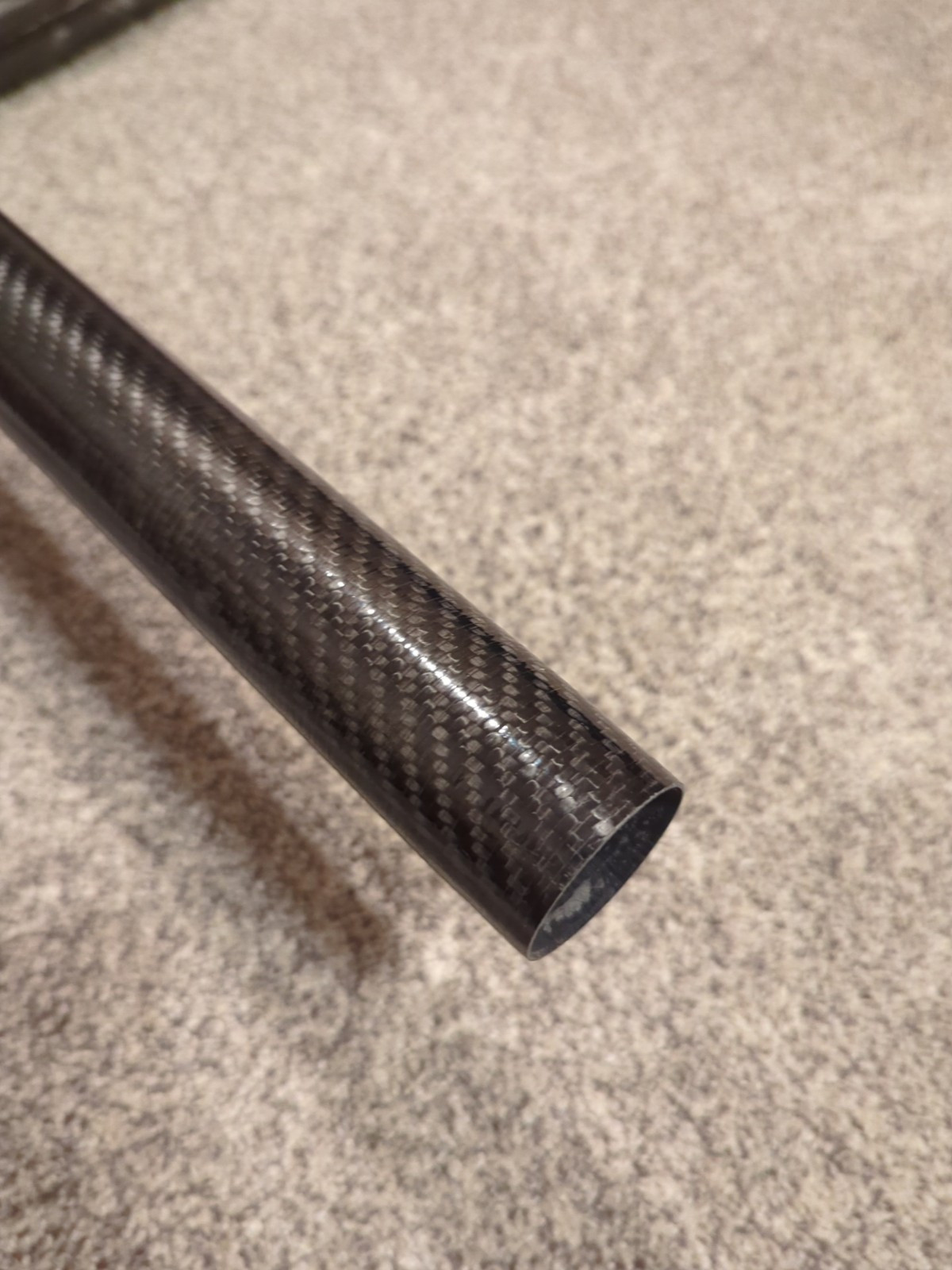 Carbon Fiber Tube, 1.50 X 1.604 X 60 Inch