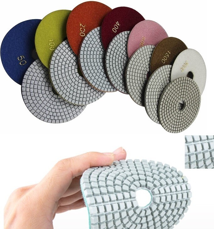 V40 Full Bullnose Profiler 240 granite marble concrete polishing pad buffer disc
