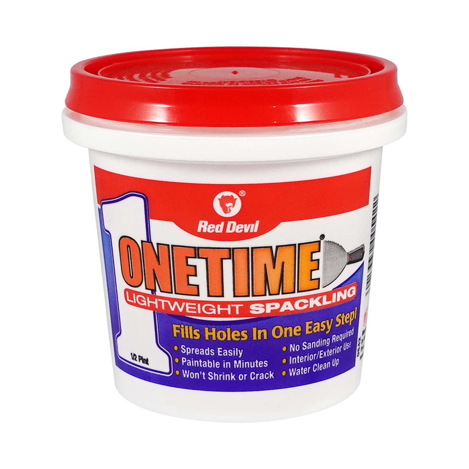 0542 ONETIME Lightweight Spackle Wall Repair, Spackling for Holes Drywall, 1/…