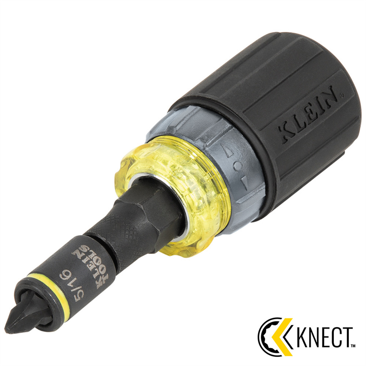 32561HDRTKlein Tools KNECT 7-in-1 Ratcheting Impact-Rated Stubby Screwdriver/Nut