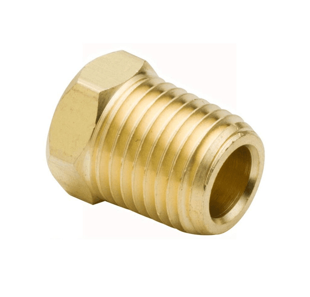 Brass Pipe Fitting Adapter Connector Hex Head Plug Outer 1/4″ NPT Male 5pcs