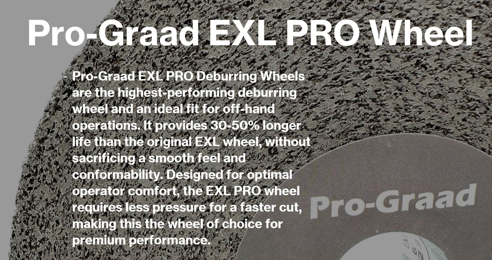 Pro-Graad EXL PRO Convolute Deburring Polishing Wheel – 6″ x 2″ x 1″ 10S Fine…