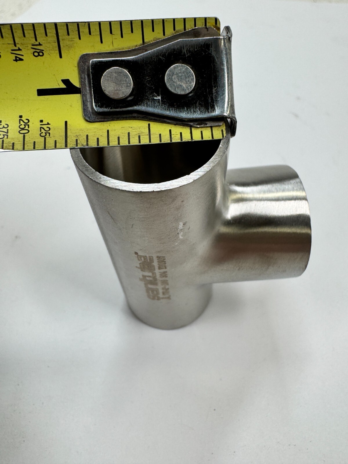 SANITUBE 7WS4P-100 1″ Polished Short Tee 304 Stainless Steel Sanitary Fitting
