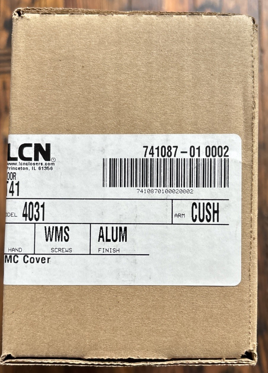 LCN 4031 CUSH EDA Arm WMS AL Door Closer Heavy Duty Hydraulic