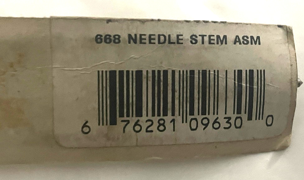 Binks 95 AIR SPRAY GUN FLUID NEEDLE 47-66800 OEM PRODUCT NEW 668 FLUID NEEDL