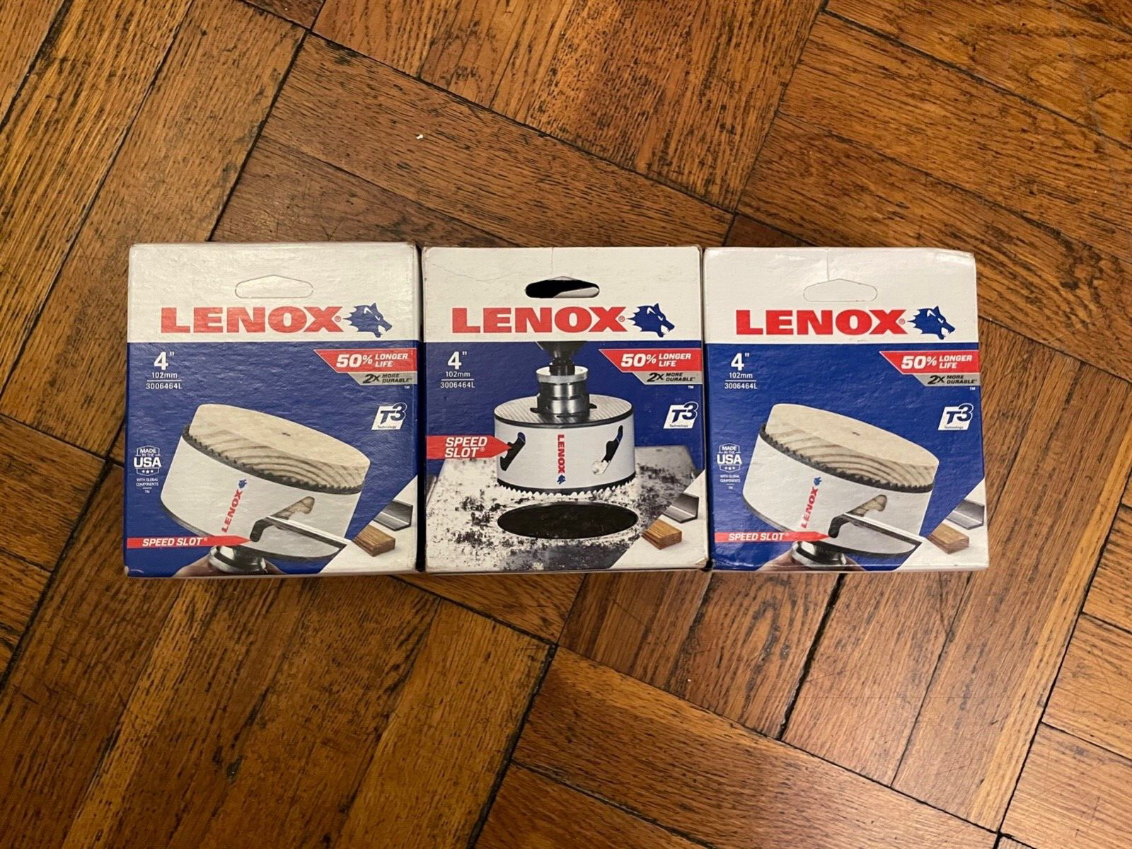 LENOX Bi-Metal Hole Saw Set of 3-4″each