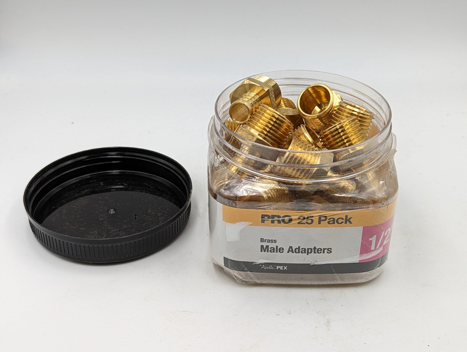 Apollo 1/2″ Brass PEX Barb Male Pipe Thread Adapter, Pro Pack, 25-Pack, New