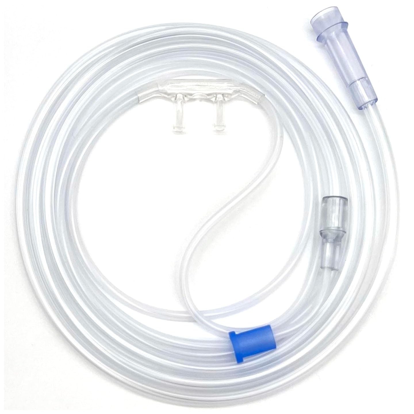 ResOne 7Ft Soft Adult Oxygen Nasal Cannula 5-Pack – Curved 7Ft_5Pk, Clear