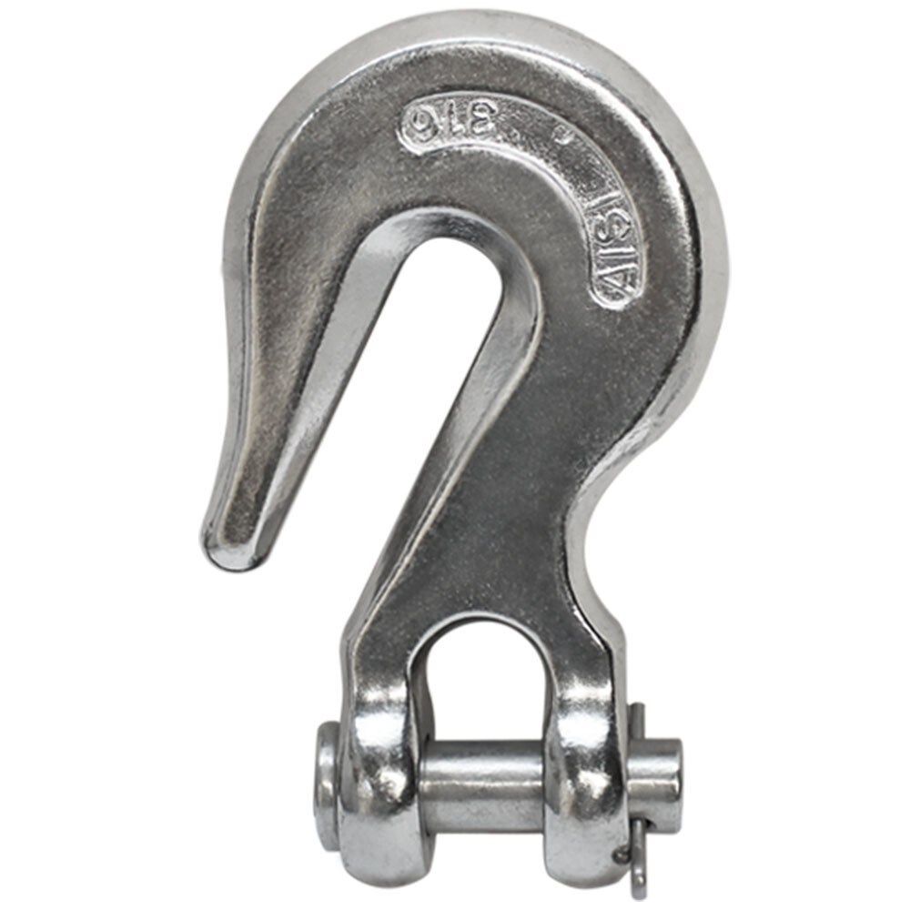 3/8” Marine Boat Stainless Steel 316 Clevis Grab Hook Towing Shackle 2,500 lbs