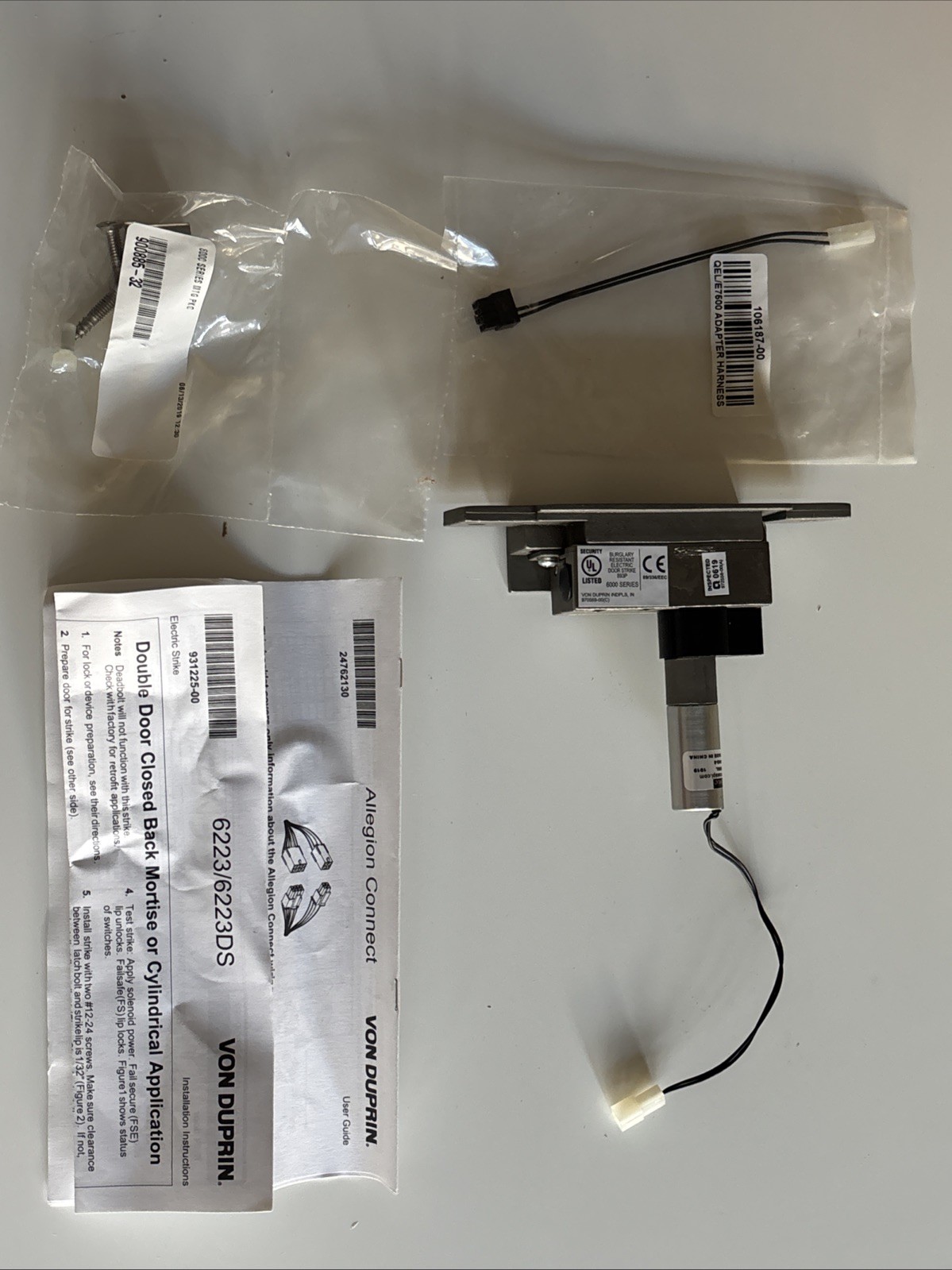 VON DUPRIN 6223 24VDC CON FSE US32D Electric Strike ES.10473