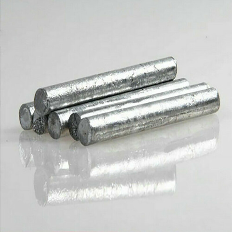 Zn 99.95% Purity Zinc Rod Solid Round Bar Ø10mm – Ø60mm Anode Electroplating