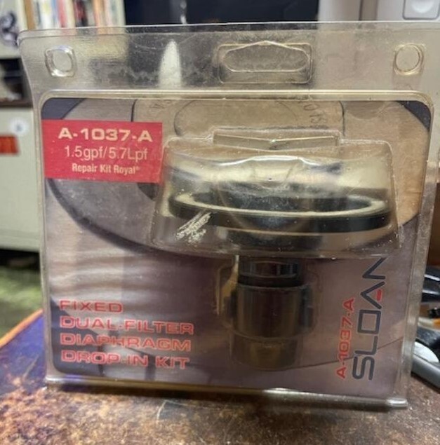 Sloan – Fixed Dual-Filter Diaphragm Drop-In Kit – P/N: A-1037-A (NOS)