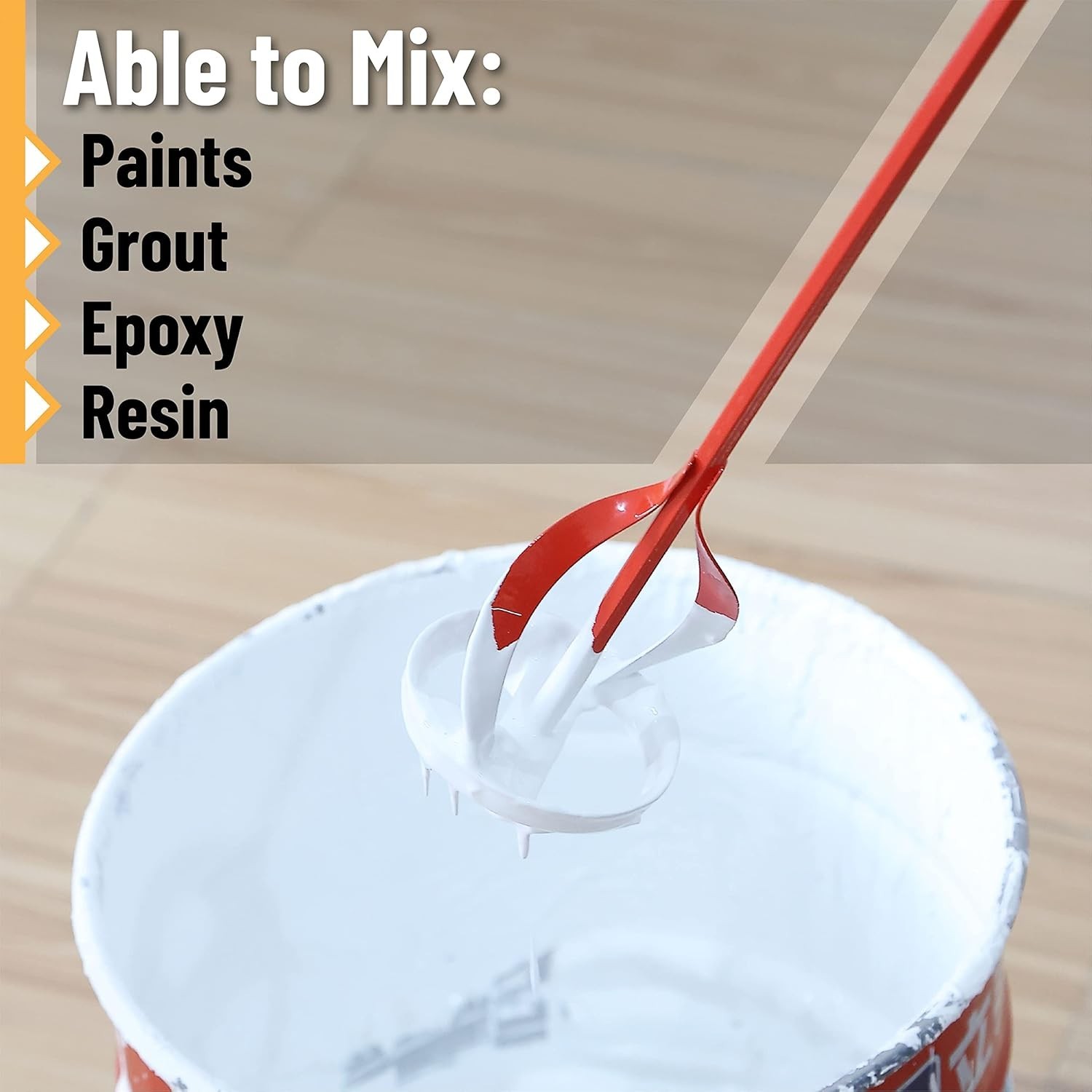 Bates- Paint Mixer, 1 to 3 Gallon Buckets, Mud Mixer Drill Attachment | Stirr…