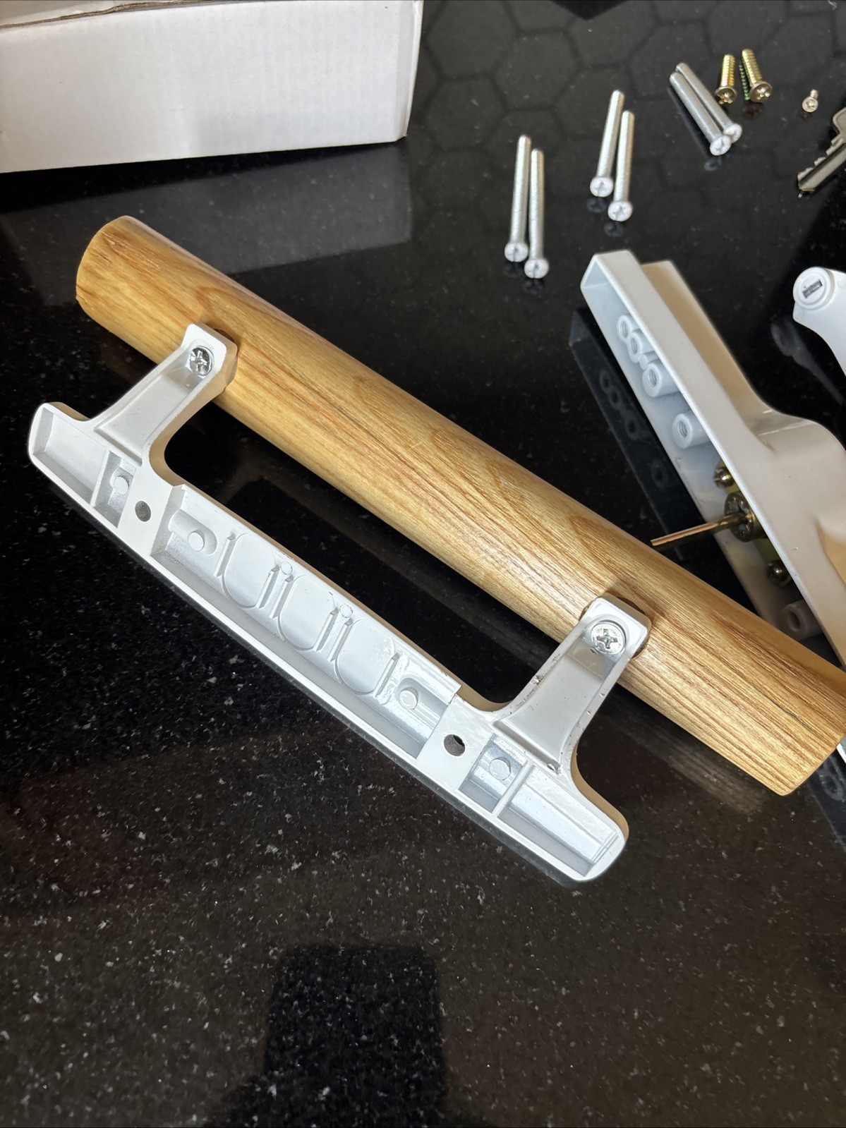 Sliding Glass Patio Door Handle Set with Key Cylinder and Mortise Lock