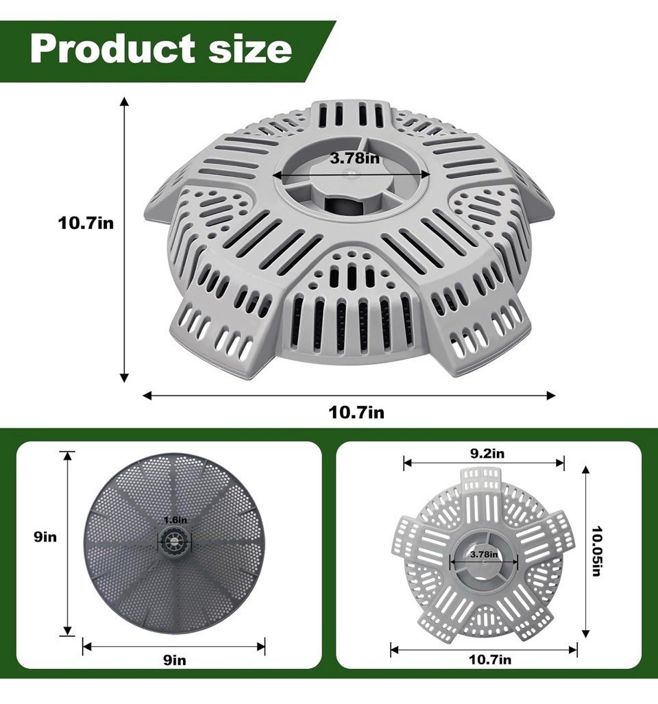 Debris Guard 4 Storm Drains ~ Drain Cover for Outdoors Two-Layers of Protection!