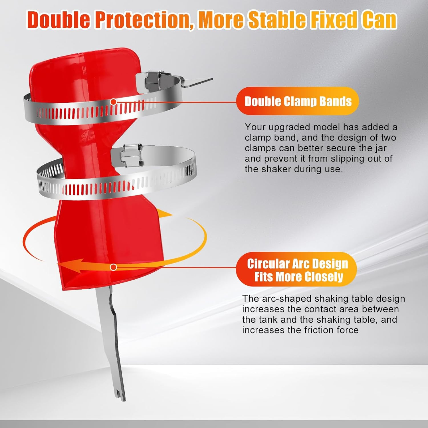 Spray Paint Can Shaker for Reciprocating Saw, Double Clamp Designs for Better Sl