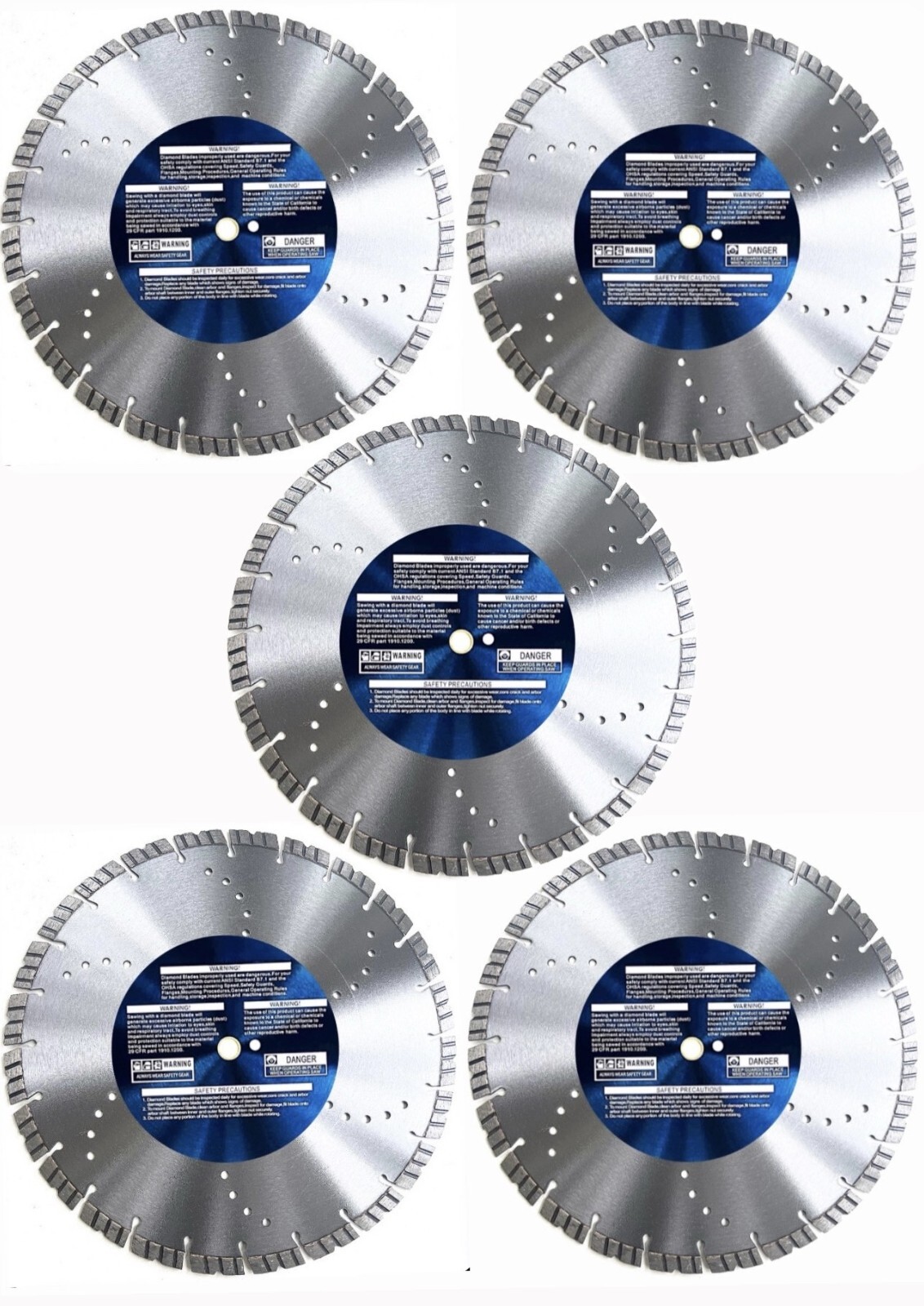 14″ Laser Welded Diamond Blade for Walk Behind Saw 13-30 hp concrete, asphalt