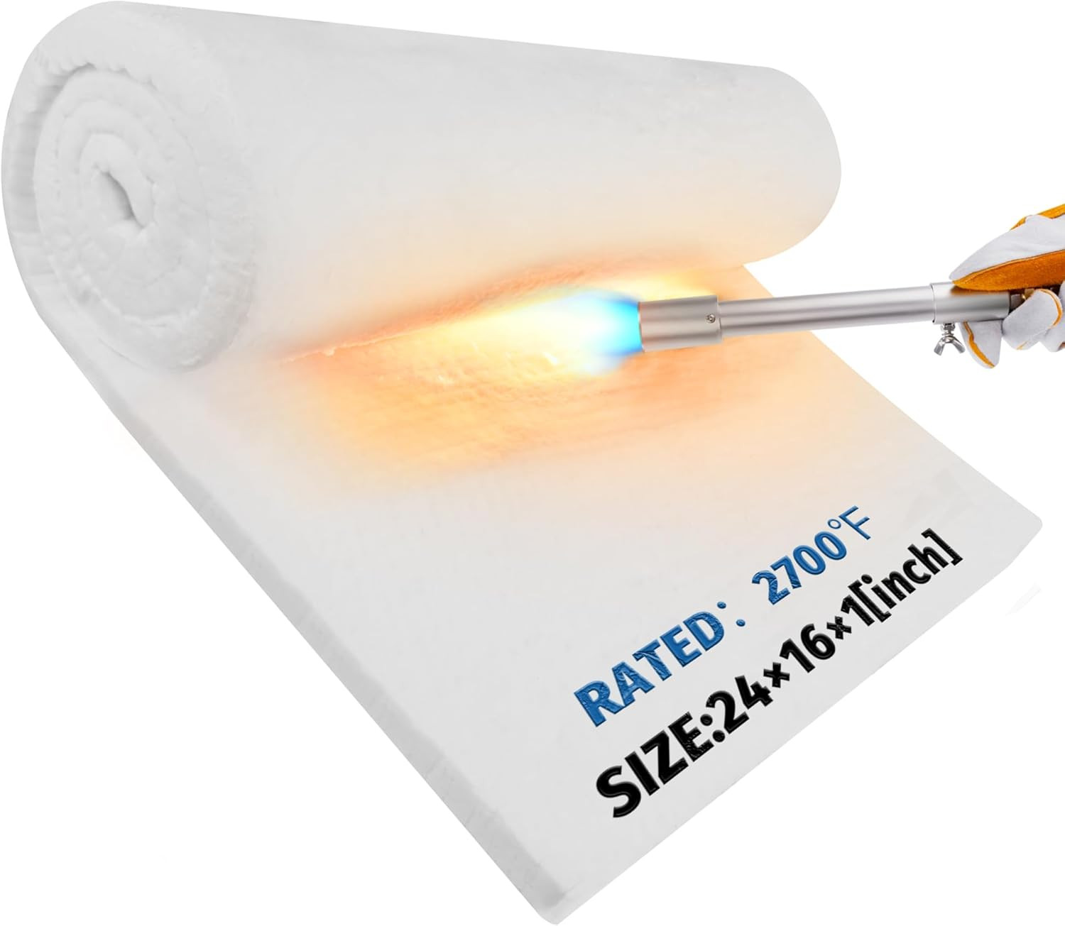 24″x16″x1″ Ceramic Fiber Insulation Blanket Fireproof & Heat Resistant Up to …